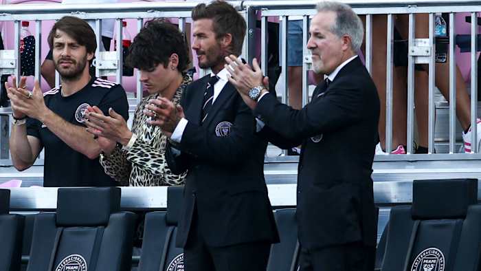 Inter Miami's David Beckham and Jorge Mas